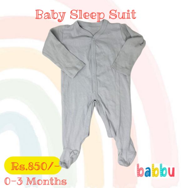 Sleep suits 0-3 Months - Grey