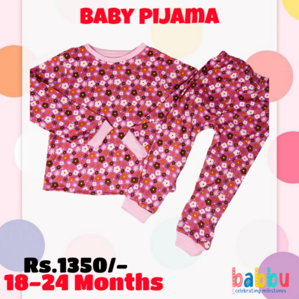 Pijamas 18-24 Months - Pink Flowers