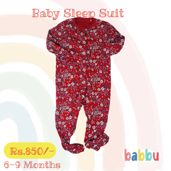 Sleep suits 6-9 Months - Red