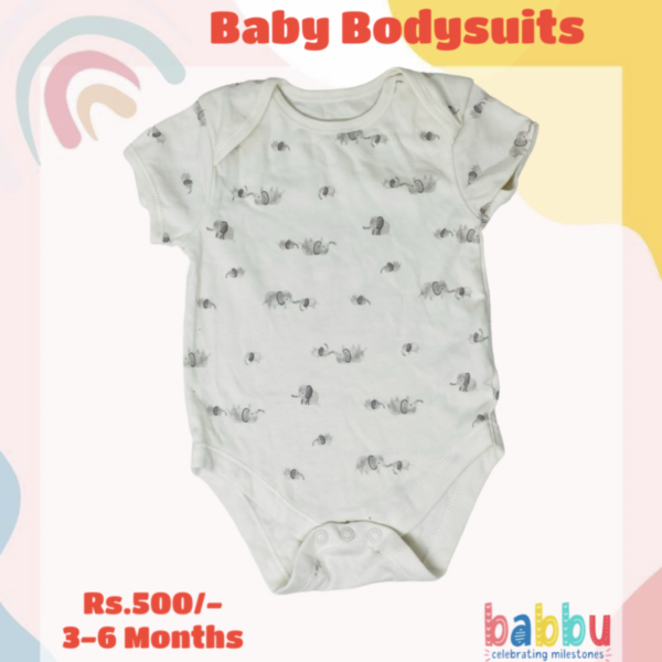 Bodysuits 3-6 Months - Tiny Elephants