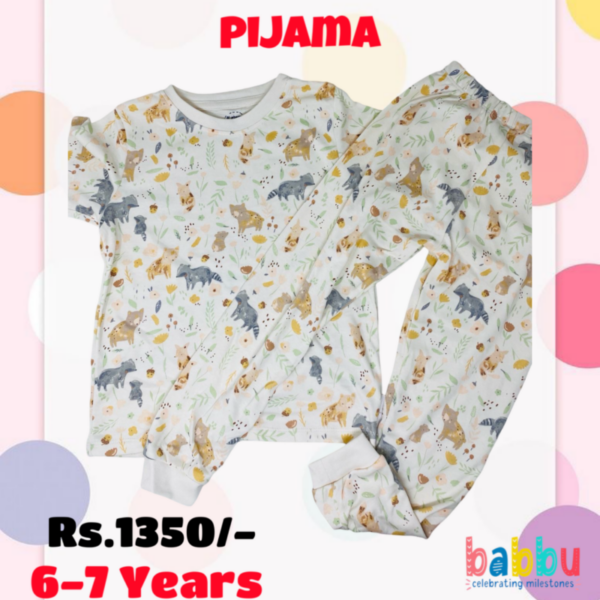 Pijamas Short Sleeve 6-7 Years - Forest