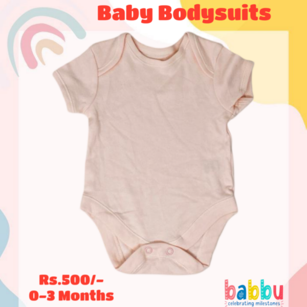 Bodysuits 0-3 Months - Light Pink