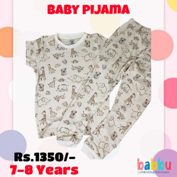 Pijamas Short Sleeve 7-8 Years - Animals