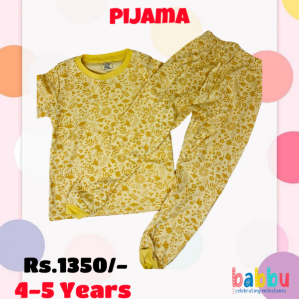 Pijamas Short sleeve 4-5 Years - Yellow