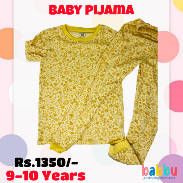 Pijamas Long Sleeve 9-10 Years - yellow