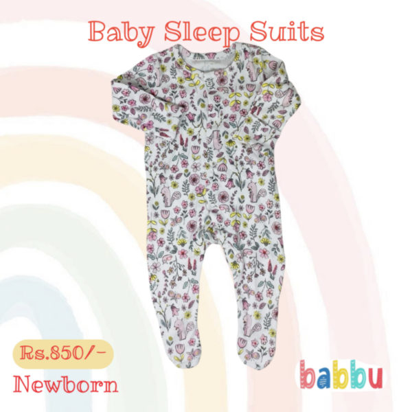 Sleep suits Newborn - Flowers and Animals