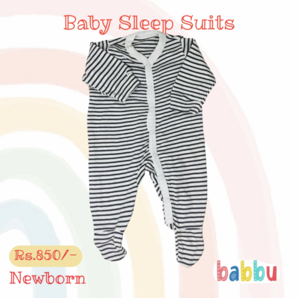 Sleep suits Newborn - Brown Stripes