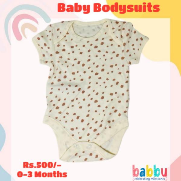 Bodysuits 0-3 Months - Brown Patches