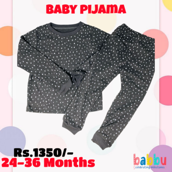 Pijamas Longsleeve 24-36 Months - White Dots