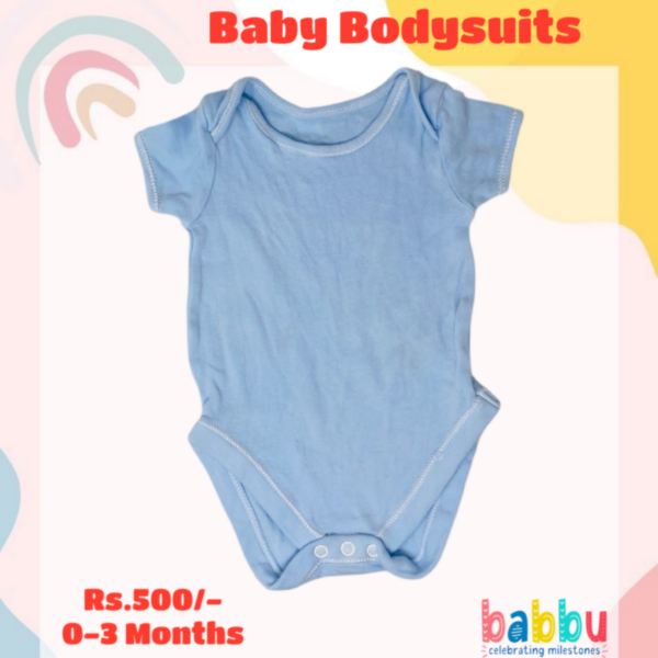 Bodysuits 0-3 Months - Light Blue