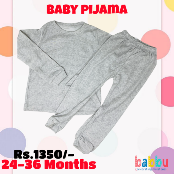 Pijamas Longsleeve 24-36 Months - Grey