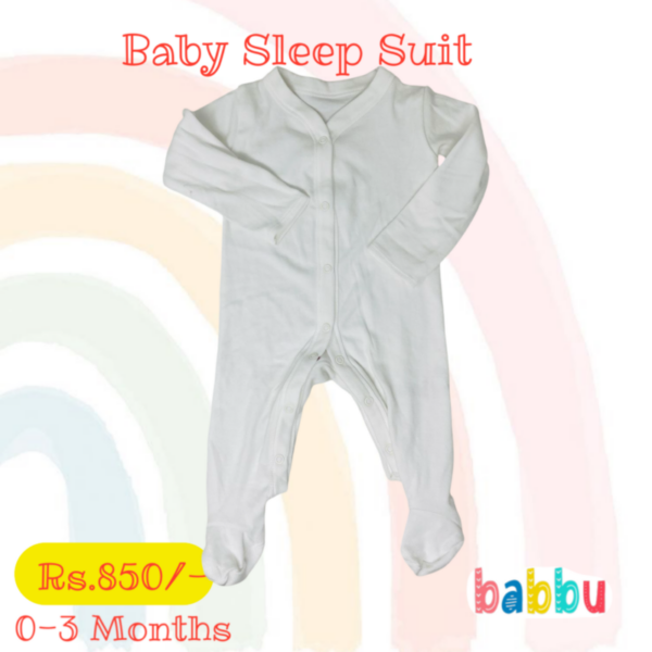 Sleep suits 0-3 Months - White