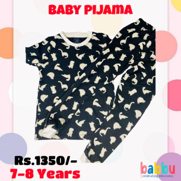 Pijamas Short Sleeve 7-8 Years - Dinos