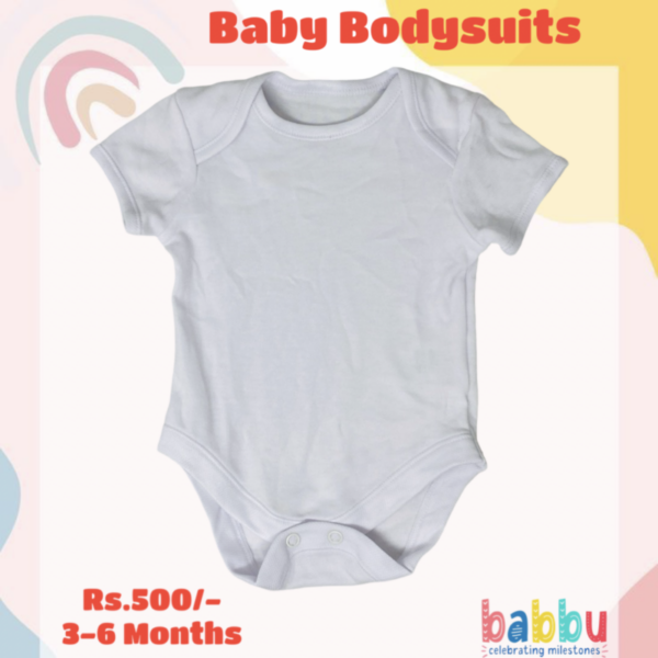 Bodysuits 3-6 Months - White