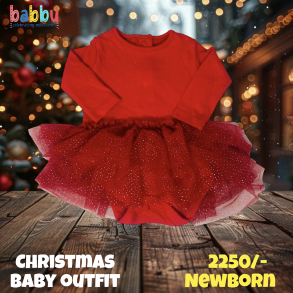 Baby Outfit Newborn - Red Frock