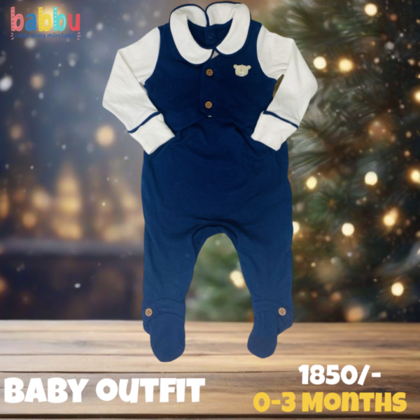 Baby Outfit 0-3 Months - Blue