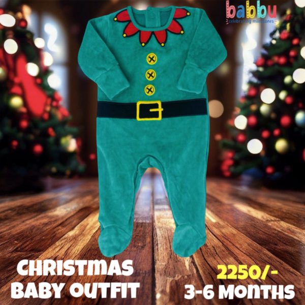 Baby Outfit 3-6 Months - Green Elf Suit