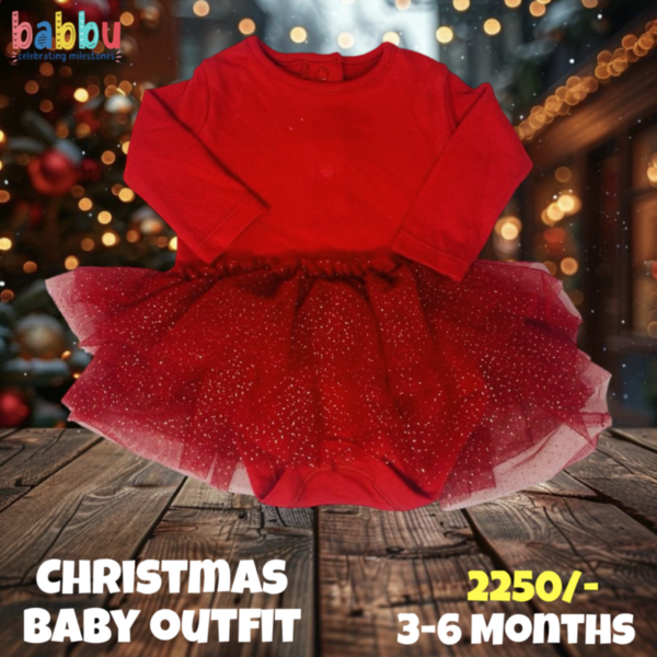 Baby Outfit 3-6 Months - Red Frock