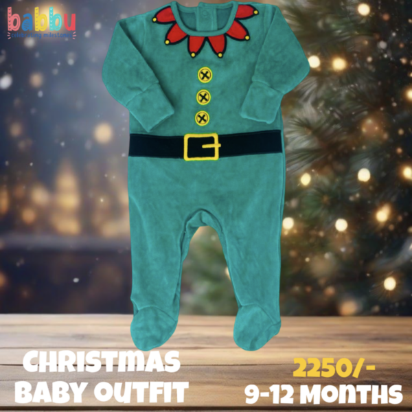 Baby Outfit 9-12 Months - Green Elf Suit