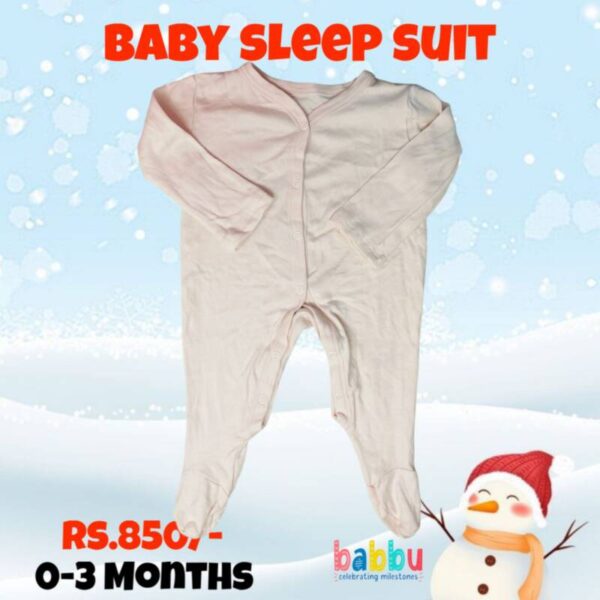 Sleep suits 0-3 Months - Light Pink