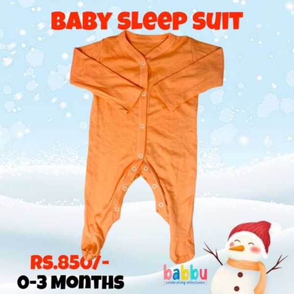 Sleep suits 0-3 Months - Orange