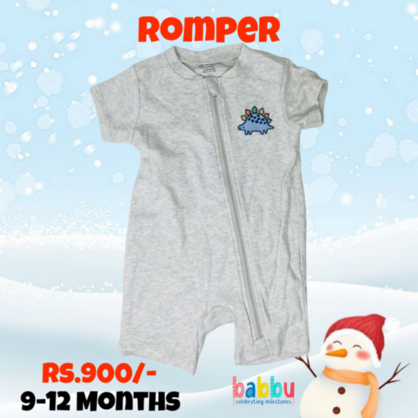 Rompers 9-12 Months - Zipper Dino