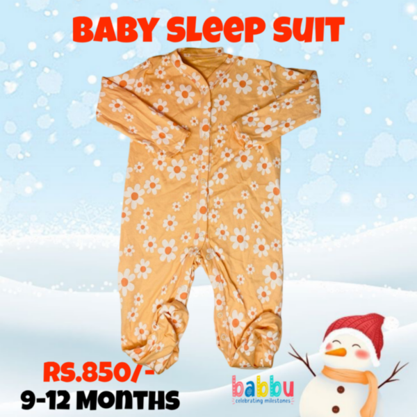 Sleep suits 9-12 Months - Flowers