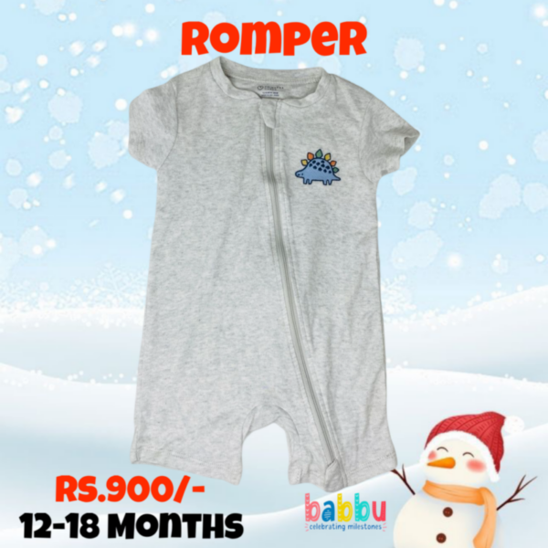 Rompers 12-18 Months - Zipper Dino