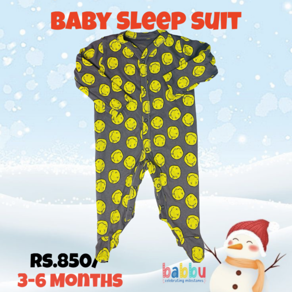 Sleep suits 3-6 Months - Yellow Faces