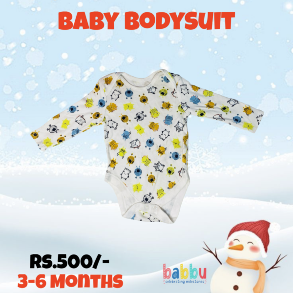 Bodysuits 3-6 Months - Long Sleeve Monsters