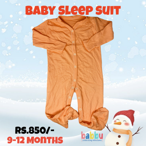 Sleep suits 9-12 Months - Orange