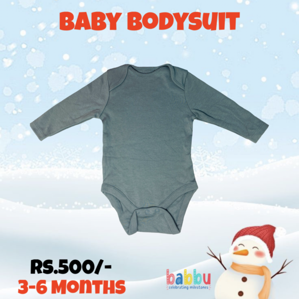 Bodysuits 3-6 Months - Long Sleeve Dark Green