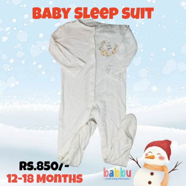 Sleep suits 12-18 Months - Flowers