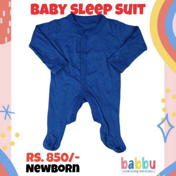 Sleep suits Newborn - Greensih Blue