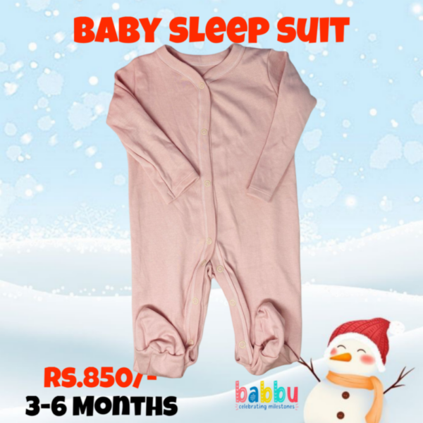 Sleep suits 3-6 Months - Light Pink