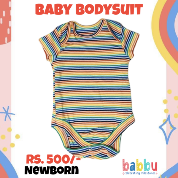 Bodysuits Newborn - Multi Color Stripes