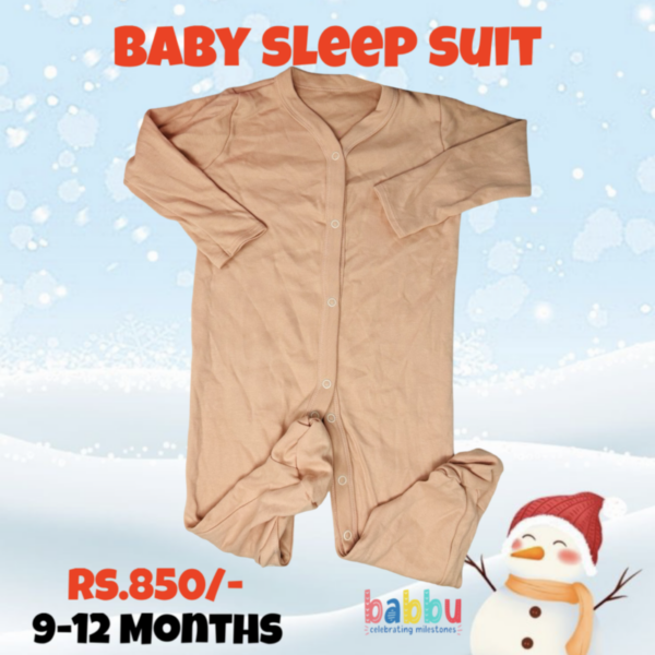 Sleep Suits 9-12 Months - salmon pink