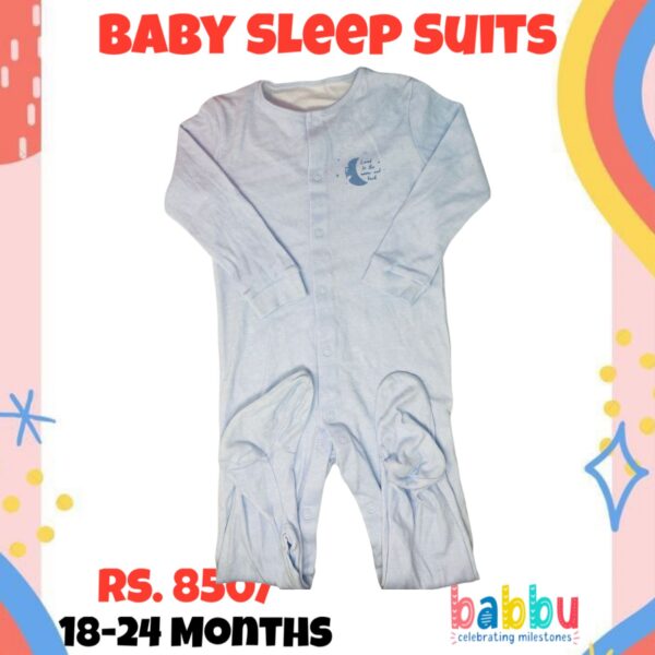 Sleep suits 18-24 Months - Light Blue