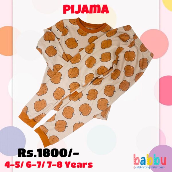 Pijamas 7-8 Years - Pumpkin