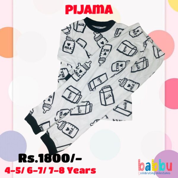 Pijamas 6-7 Years - Milk