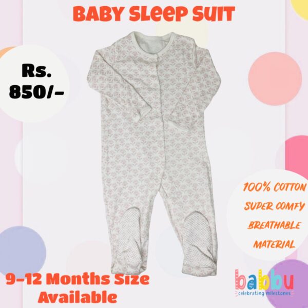 Sleep Suits 9-12 Months - tulips