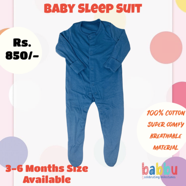 Sleep Suits 3-6 Months - Navy Blue