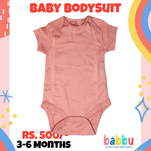 Bodysuits 3-6 Months - Salmon Pink