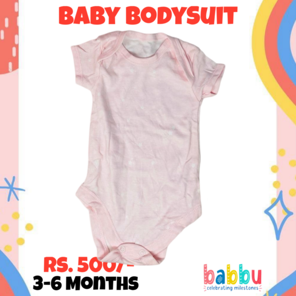 Bodysuits 3-6 Months - Pink with Tiny Stars