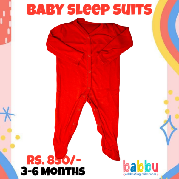 Sleep suits 3-6 Months - Red