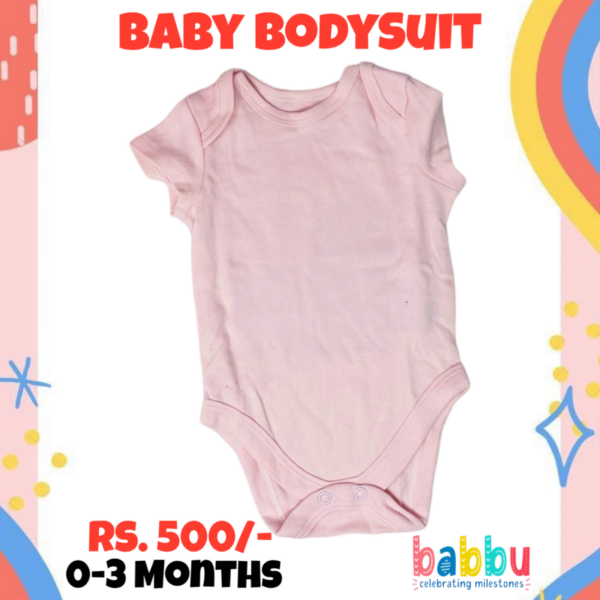 Bodysuits 0-3 Months - Baby Pink