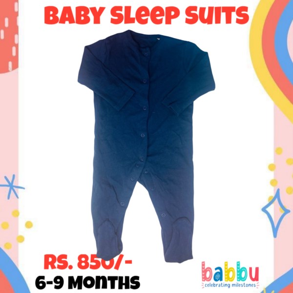 Sleep suits 6-9 Months - Dark Blue