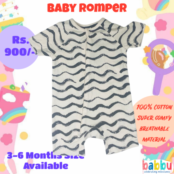 Rompers 3-6 Months - Black Stripes