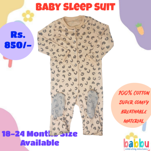 Sleep suits 18-24 Months - Lepard Print