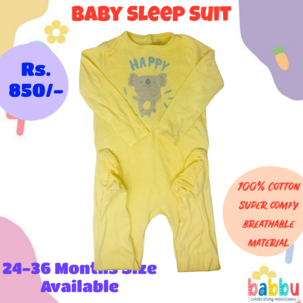 Sleep suits 24-36 Months - Yellow Koala